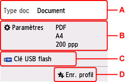 Écran d'attente de numérisation